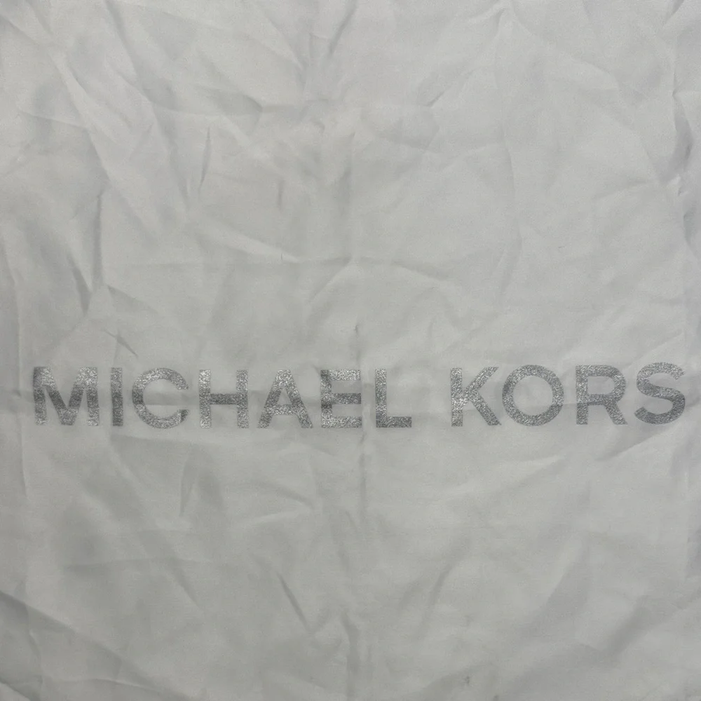 Michael Kors White Satin dust Bag drawstring travel and storage with FLAWS READ - Picture 2 of 6